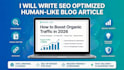 write SEO blog posts that rank and humanize al content
