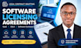 draft custom saas agreements, software licenses, eula, and technology contracts