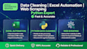 do python data cleaning, excel automation and web scraping