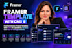 customize your framer template with cms for your website framer landing page