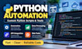 create python automation scripts and backend tools