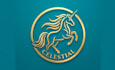 create high quality unicorn logo with free source file