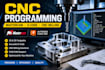do cnc programming, mastercam fusion 360, milling and g code cnc toolpath design