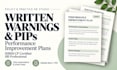 create employee written warnings and pips