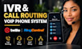 setup IVR call routing, voip phone system, twilio and ringcentral