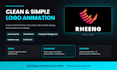 create a clean and simple logo animation