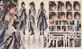 create a unique fantasy character concept and professional turnaround sheet