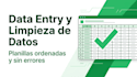 data entry y limpieza de datos financieros en excel o google sheets