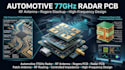 develop automotive 77ghz radar pcb, rf antenna and rogers stackup