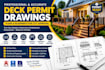 create a deck plans, deck permit drawings, patio and pergola plans