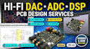 design custom audio dac adc and dsp pcb