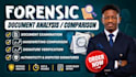 do forensic document analysis, report writing signature and handwriting analysis
