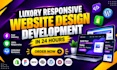 build luxury website design and website development