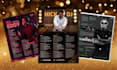 design dj epk electronic press kit artist one sheet one pager clickable epk