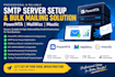 setup powermta pmta bulk mailing SMTP server mailwizz mautic