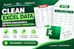 clean excel data, remove duplicates and do formatting