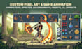 do high quality pixel art and animation for you game