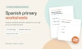 create custom spanish primary worksheets with answer keys