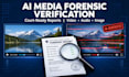 verify if a video, audio, or image is ai generated with a forensic report