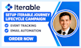 setup iterable journey lifecycle campaign event tracking email automation