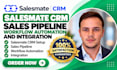 setup salesmate CRM sales pipeline workflow automation and integration