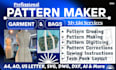 create accurate printable custom fashion bag pattern design