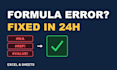 fix excel and google sheets formula errors