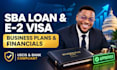 write an sba loan or e2 visa business plan with financial projections