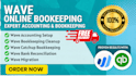 do wave bookkeeping wave setup cleanup bank reconciliation and xero setup