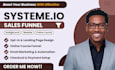 build systeme io sales funnel, gohighlevel sales funnel, systeme io website