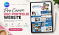 do ugc portfolio, canva website, ugc website and portfolio website on canva