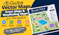 create custom vector maps, event maps and wayfinding maps for navigation