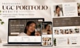 design a professional canva ugc portfolio website  for creators