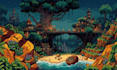 create pixel art game backgrounds, parallax and side scroller environment