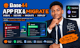 base44 expert base44 migration replit debugging bug fixing cors base44 security