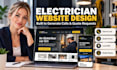 design squarespace electrician websitee for electrical contractors