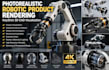 create photorealistic robotic product rendering keyshot 3d cad visualization