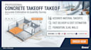 do concrete takeoff and estimating for construction projects