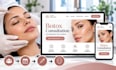 design med spa botox consultation booking landing page