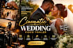 create a cinematic wedding video trailer