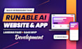 runable ai landing page runable business website runable web app