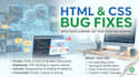 fix bugs and issues in your HTML and CSS website