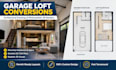 design garage loft conversion architectural plans and 3d renders
