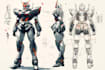 make gundam character illustration