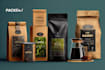 do modern premium coffee packaging label design