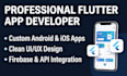 build custom flutter mobile app and web app