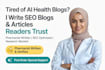 seo optimized blogs and articles on healthcare and wellness