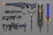 high quality weapon concept art for gaming and more