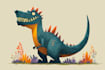 draw you dinosaur cartoon design