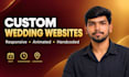 build a custom animated wedding website